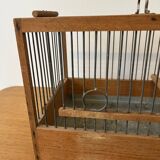 Antique wooden bird cage