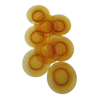 8 flat plates vereco amber
