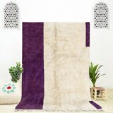Traditional handmade Berber rug in pure wool, size 150 x 250 cm