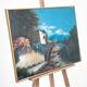 "Bridge over a stream" painting
