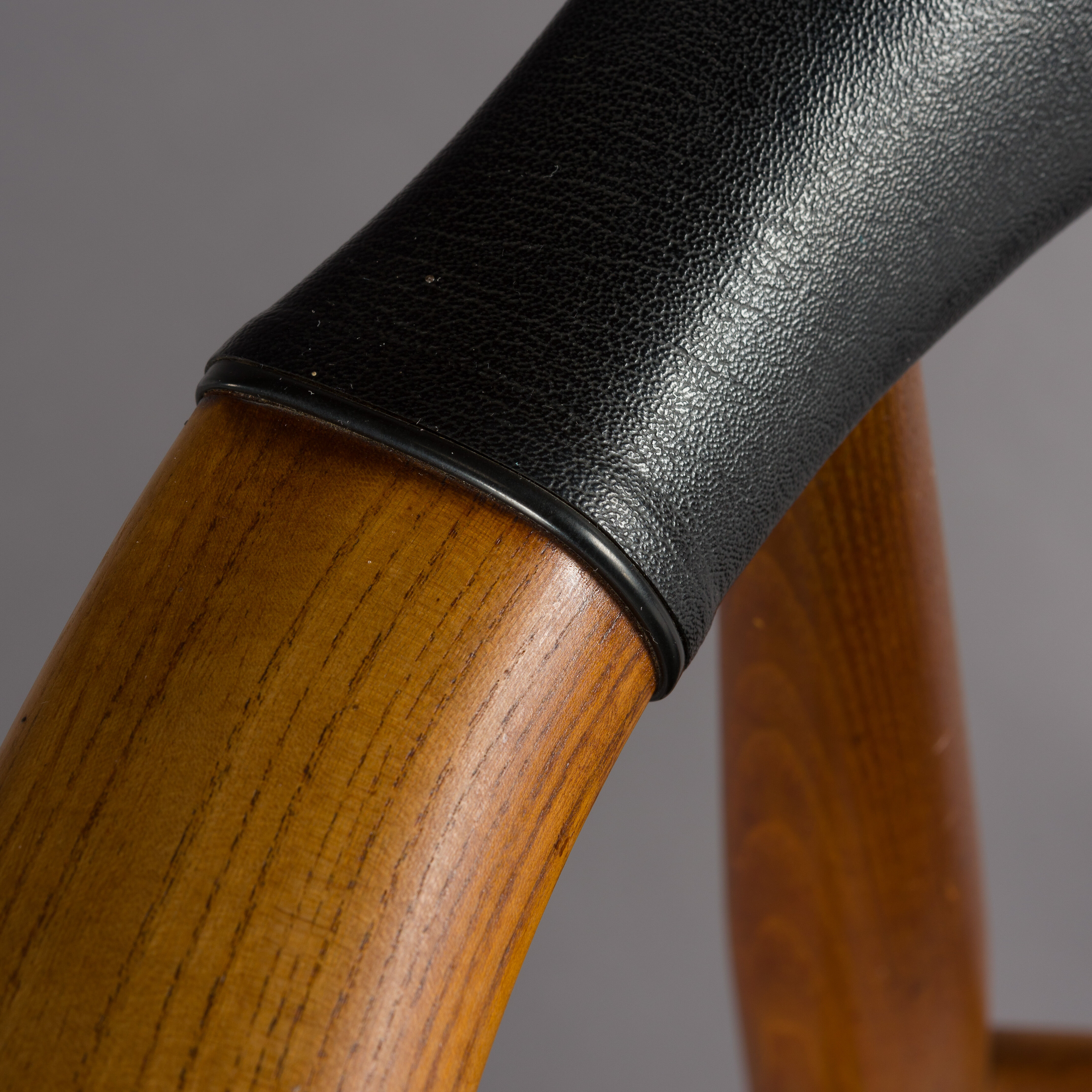 Danish elm & leather armchair by Illum Wikkelsø for Niels Eilersen, 1950s