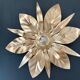 Vintage wall lamp golden leaves