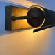 Modernist solid brass wall light, France 1940