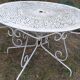 Table de jardin fer forgé ouvragé
