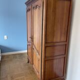 Louis XV style wardrobe in solid cherry wood