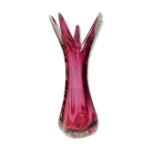 Vase en verre de Murano bullicante par archimède seguso , italie.