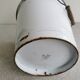 Set of 4 Vintage White Enamel Bucket Planter: 1970s EMO Celje Yugoslavia