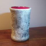 Francis Triay vase Earthenware signed incised decoration prehistoric fresco Ceramic 1950