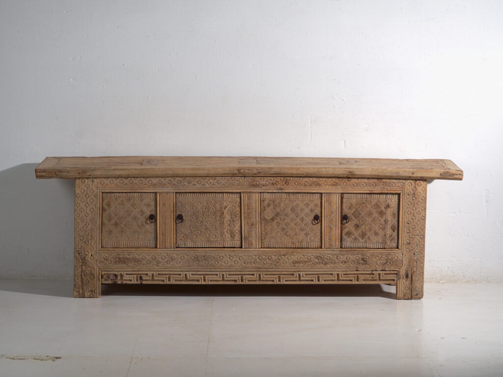Antique carved pine buffet – China, circa 1900