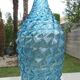 Large Empoli bottle, diamond point, Italy, 60s 70s