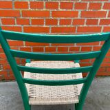 Lot de 4 chaises en bois dans le modèle italien de Chiavari