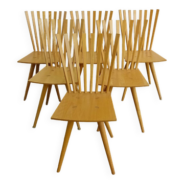 Set of 6 Mikkado - chairs by Foersom & Hiort-Lorenzen, denmark 1999