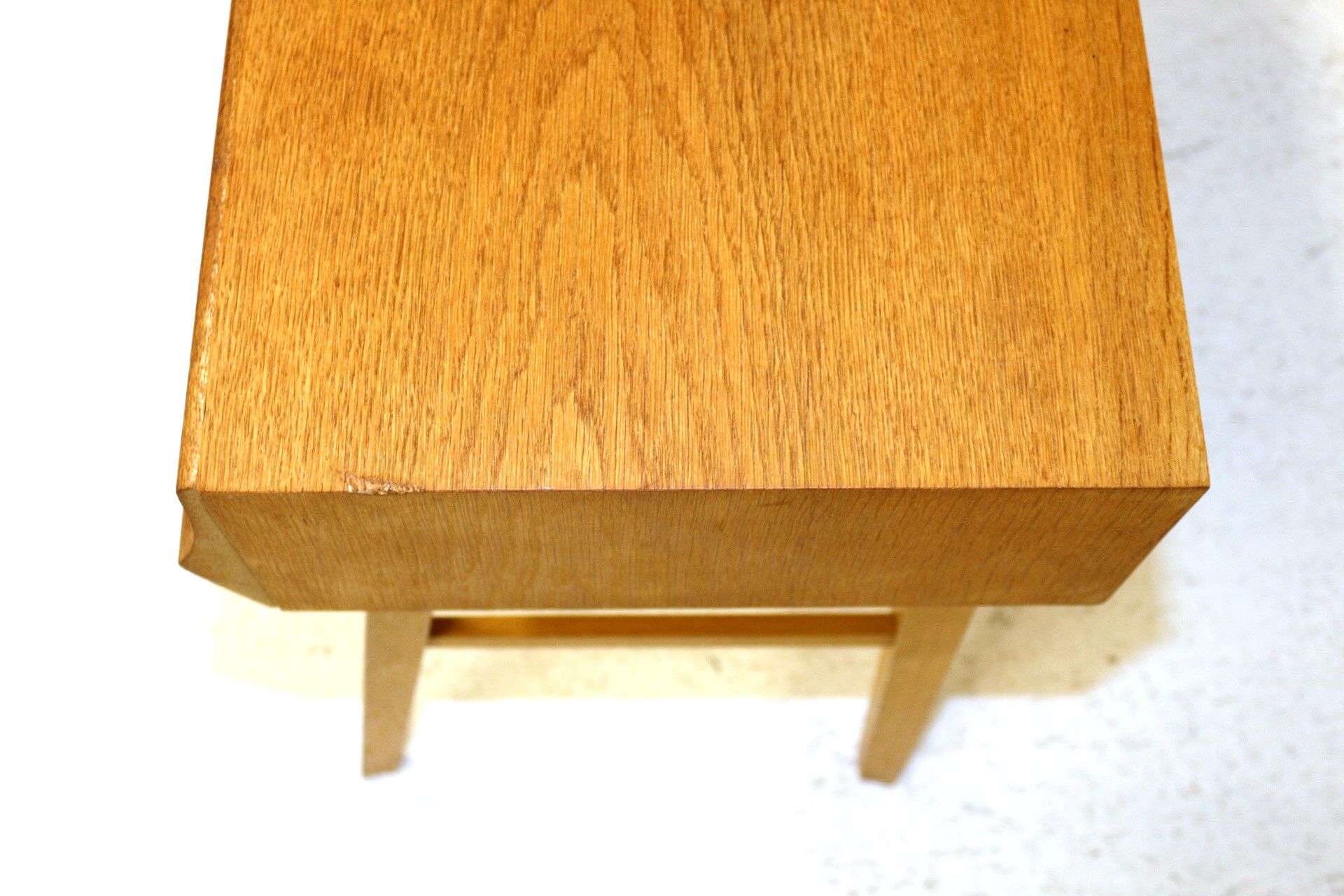 Oak console, Glas & Trä, Sweden, 1950