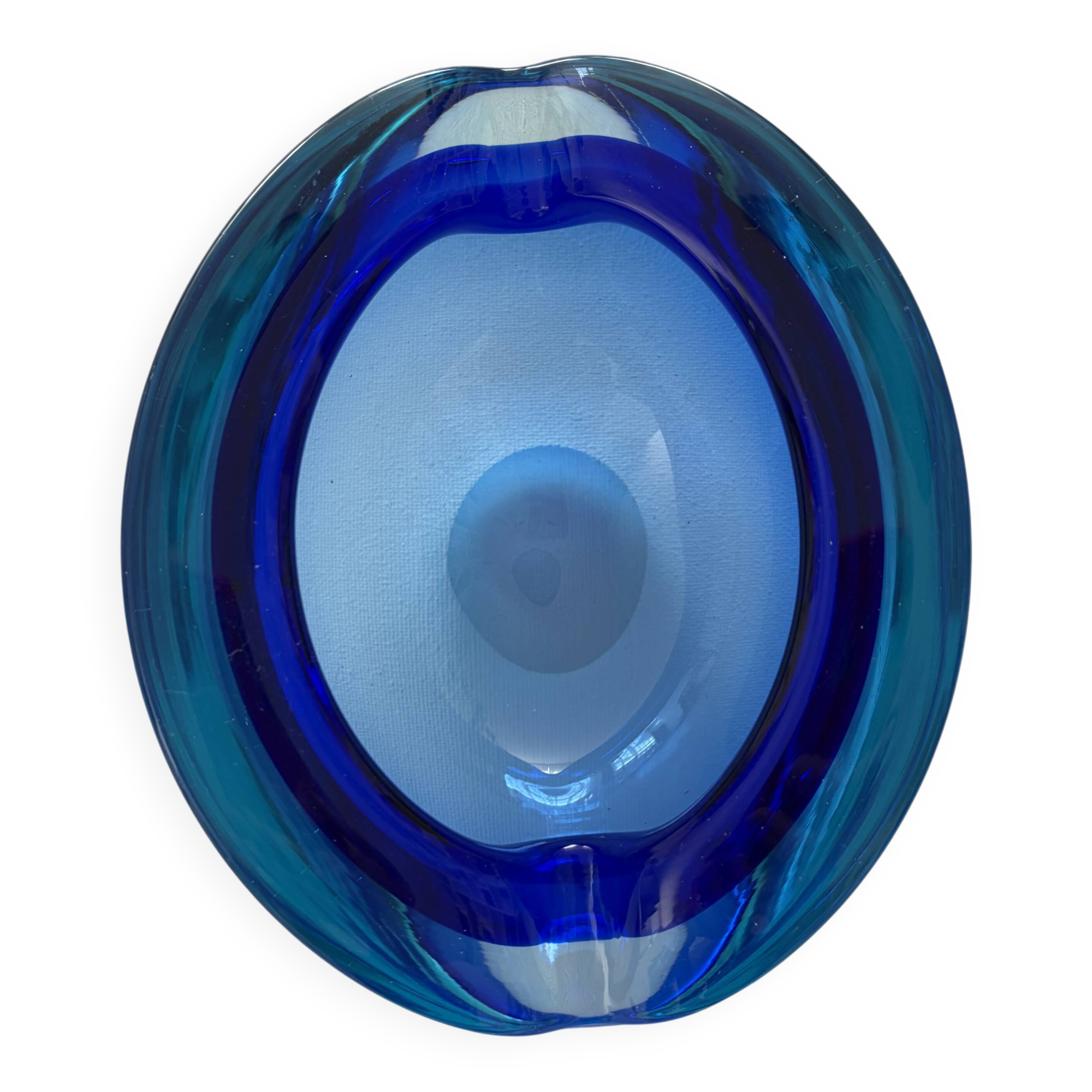 Murano blue ashtray