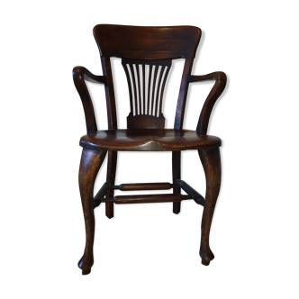 Fauteuil de bureau anglais époque victorienne 1890-1900 James Shoolbred