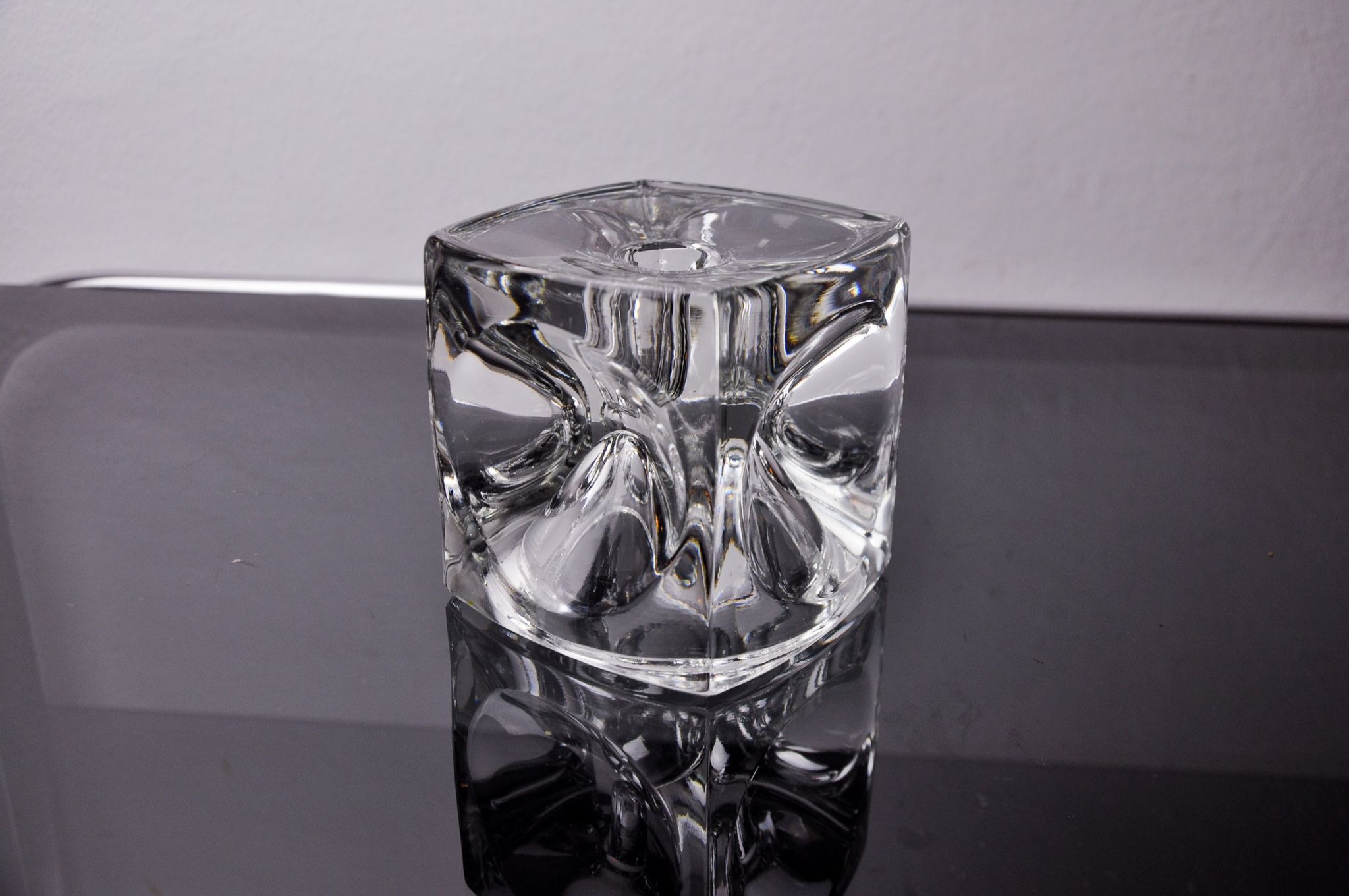 Ice cube candlesticks by Peill & Putzler, Germany, 1970