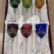 6 Roemers crystal wine glasses