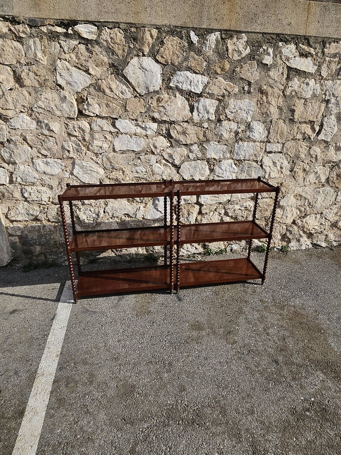 Large 20th century mahogany shelf