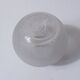 vase en verre granité blanc et or Vintage