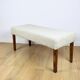 Beautiful vintage bench from the 90s - beige boucle long hair