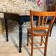Table legs turned black