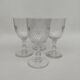 4 large crystal glasses by Baccarat, model Scales, from around 1920.