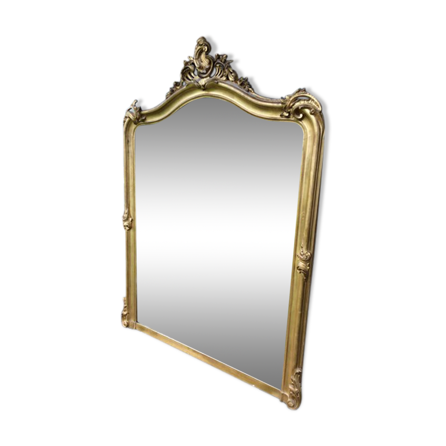 Large golden mirror late 19th