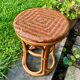 Tabouret vintage en rotin