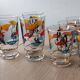 Lot de 9 verres Miro vintage