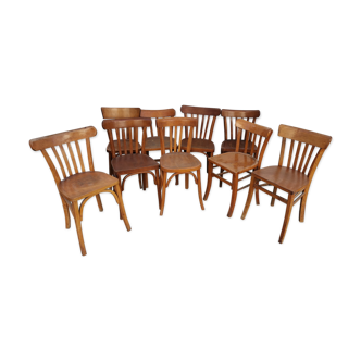 Set of nine chairs