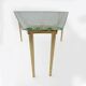 Table basse en verre ciselé de style moderne du milieu du siècle, signée Max Ingrand par Fontana