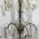 Chandelier 4 lights bronze and tassels
