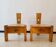 Pair of small pine chairs from the 1970s