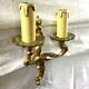 Louis XV style bronze wall lamp with 2 lights