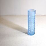 Cylindrical coloured glass vase, 1960s