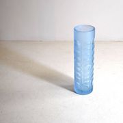 Vase cylindrique en verre coloré, années 60