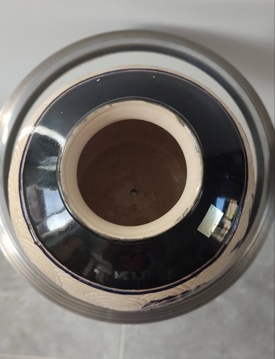 Vintage lamp base "Dong Tam" Ceramic from Vietnam