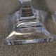 Pair of Bayel crystal flower vases – 24 cm – square bases