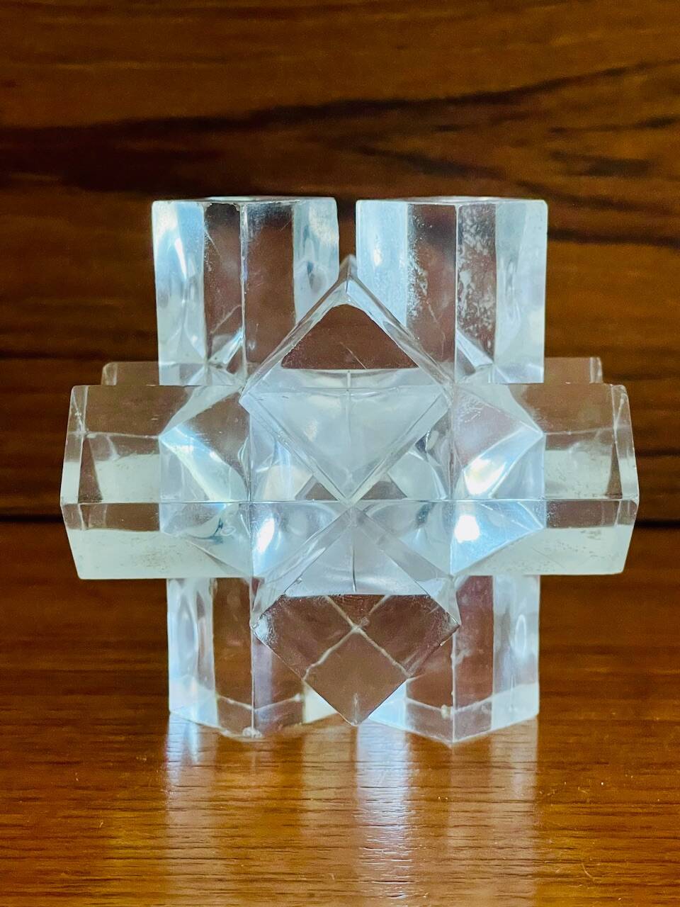 Vintage Chinese Plexiglas Puzzle, Circa 1970s