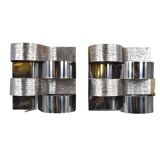 Pair of wall sconces. Goffredo Reggiani. Vintage 1970s