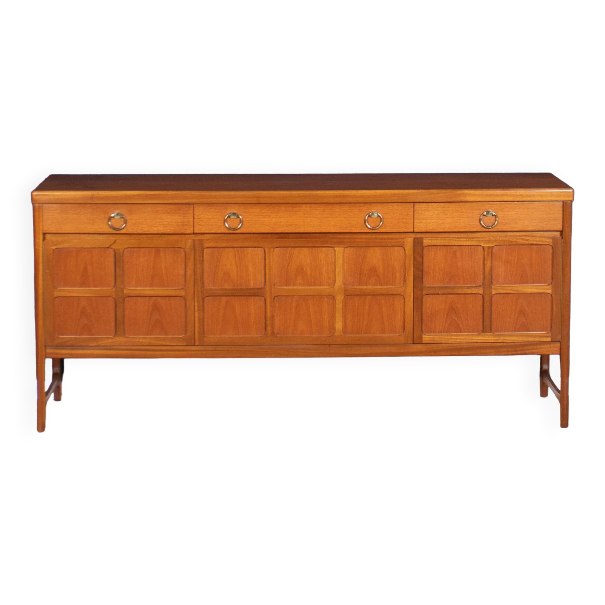 Retro Teak 1960s Nathan Squares Mid Century Sideboard