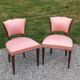 Pair of vintage low-backed bedroom chairs from the 1930s/1950s
