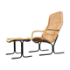 Rattan lounge chair + footstool design Dirk van Sliedregt
