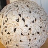 Openwork ceramic lamp