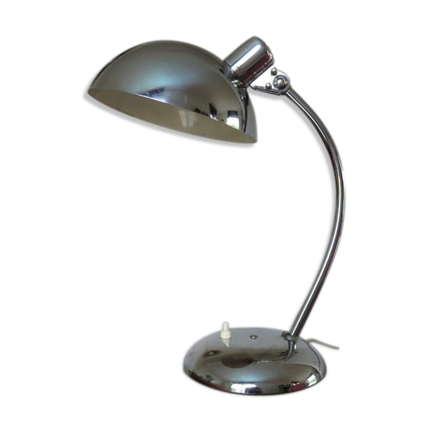 Christian Dell chrome metal lamp 60s