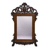 Very important carved wooden mirror, dating from the 19th century, Napoleonic III period.