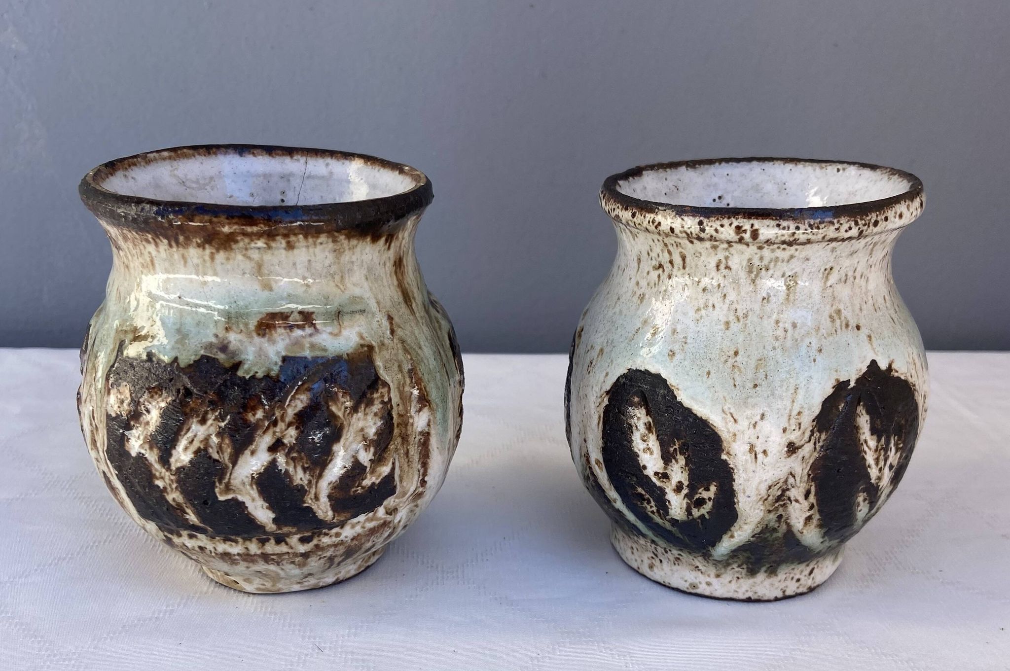 Deux vases en céramique par Albert Thiry