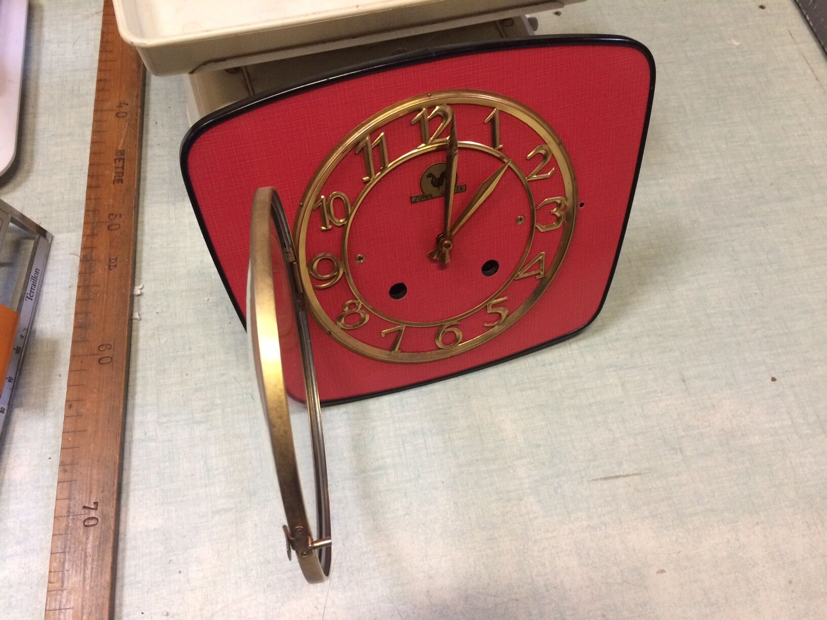 Wall clock in formica Super Fifteen 50