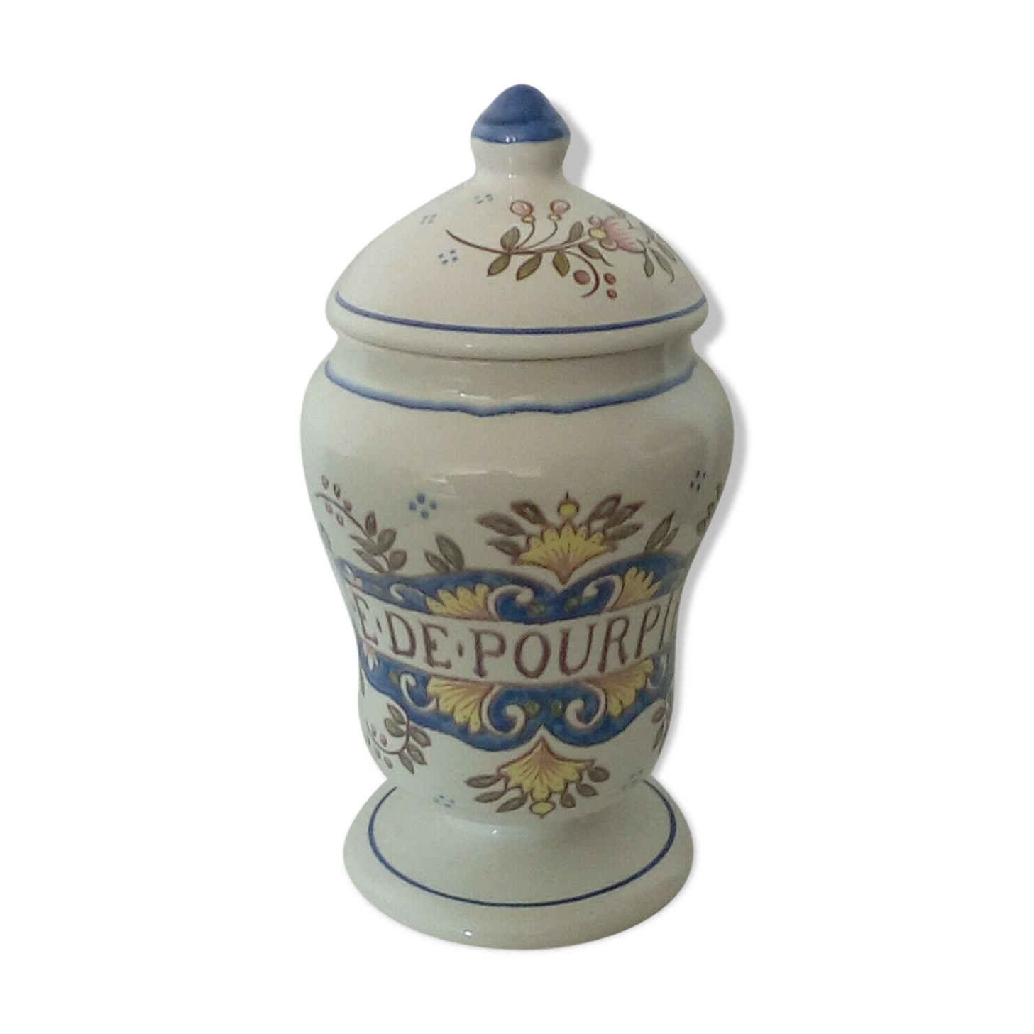 Pharmacy pot in faience