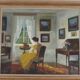 “Interior with Woman” by Edith Gert
